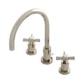 Kingston Brass KS8926ZX 8" Widespread Bathroom Faucet, Polished Nickel KS8926ZX